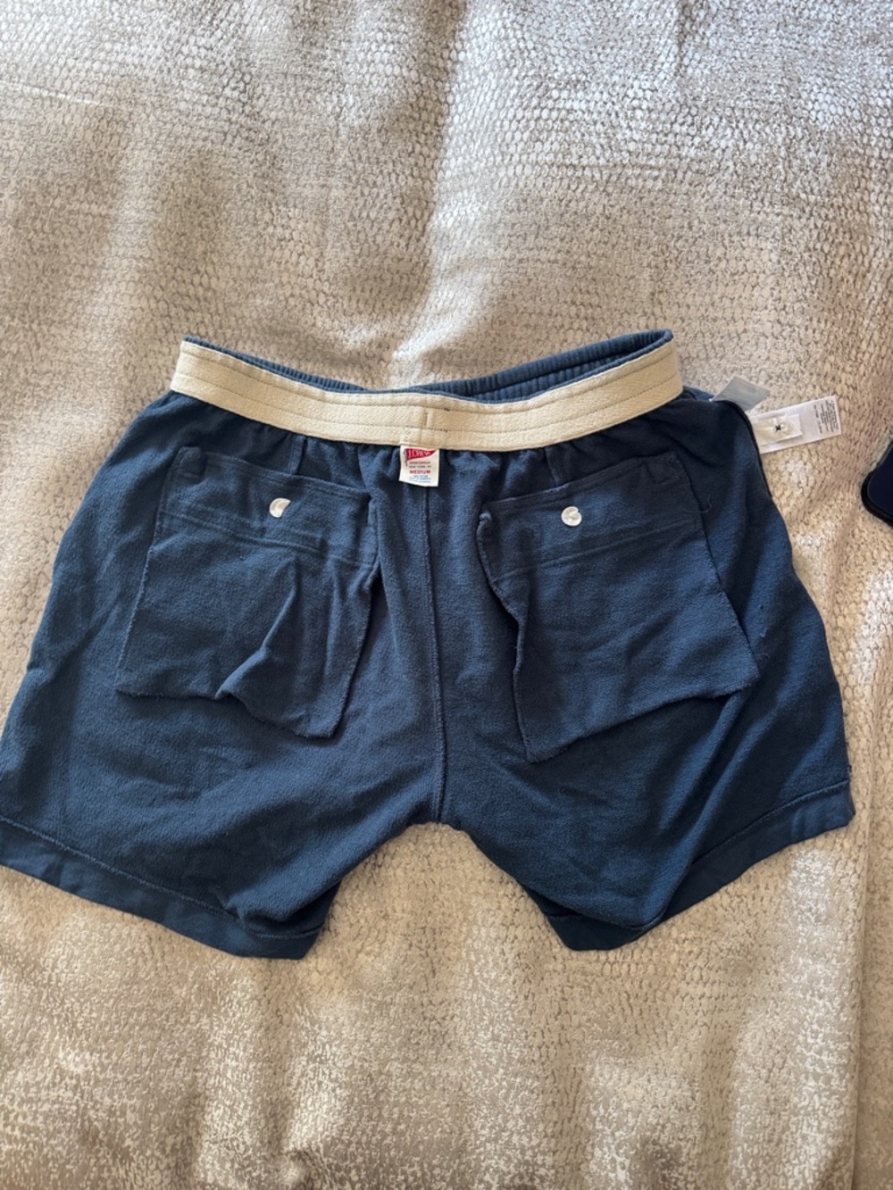 J. Crew Navy Elastic-Waist Athletic Shorts - Picture 6 of 6